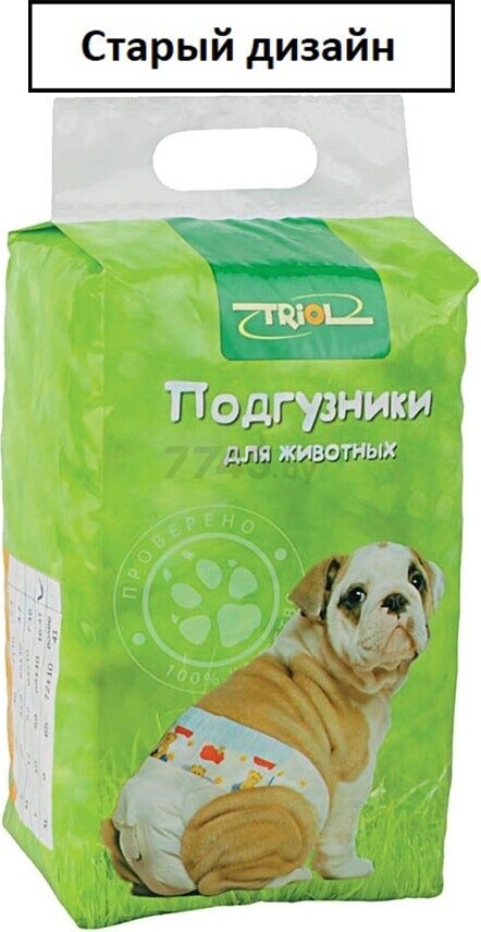 Подгузники одноразовые для собак TRIOL DP03 M 7-16 кг 12 штук (10541003) - Фото 2