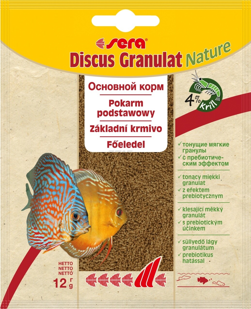 Корм для рыб SERA Discus Granules 12 г (308)