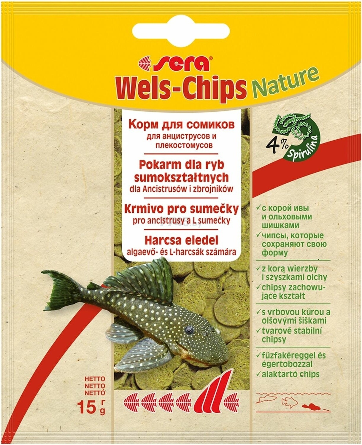 Корм для рыб SERA Catfish Chips 15 г (513)