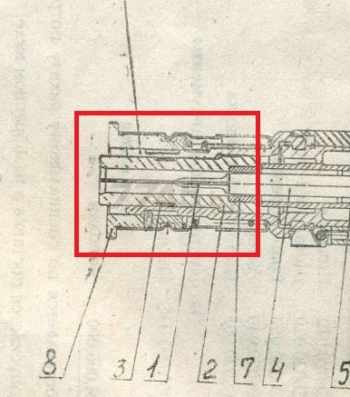 Прижимной механизм в сборе для пистолета монтажного ПЦ-84 (8)