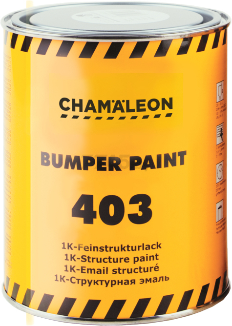 Эмаль структурная для бампера CHAMAELEON Bumper Paint черный 500 мл (14037)