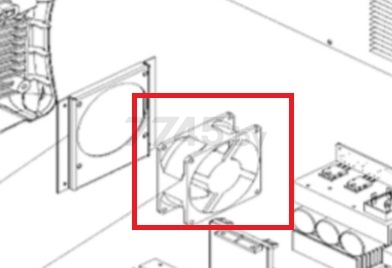 Вентилятор 24V 92*38 0,35A для сварочного аппарата SOLARIS MMA-251 (20070890159)