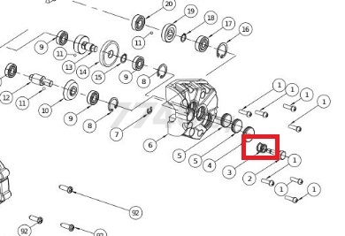 Пружина стопора для пилы циркулярной WORTEX HS2865 (766U-03)