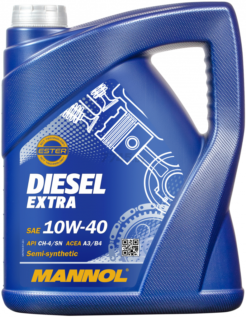 Моторное масло 10W40 полусинтетическое MANNOL Diesel Extra 5 л (2790)