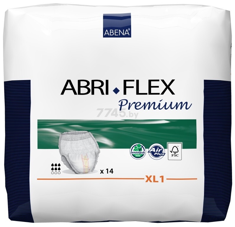Трусики впитывающие для взрослых ABENA Abri-Flex XL1 Premium 130-170 см 14 штук (5703538245220)