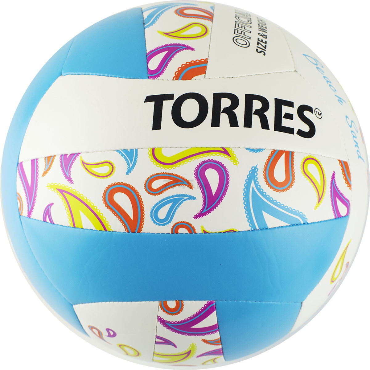 Мяч для пляжного волейбола TORRES Beach Sand Blue №5 (V32095B) - Фото 2