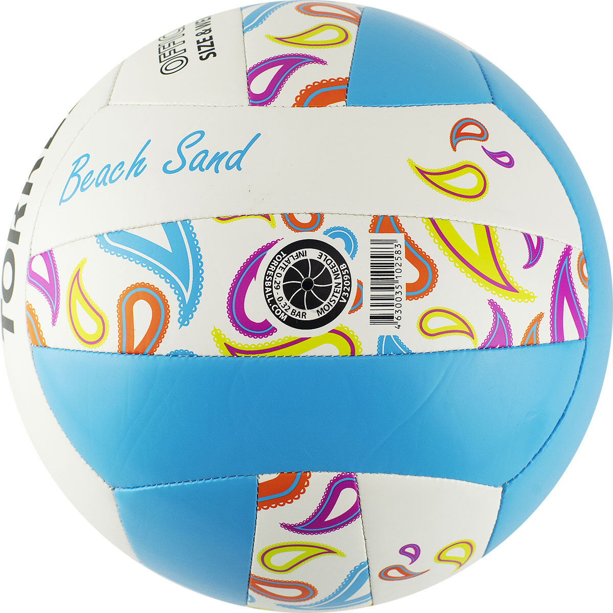 Мяч для пляжного волейбола TORRES Beach Sand Blue №5 (V32095B) - Фото 4