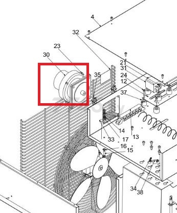 Вилка панельная 5-pin 63А/400В для пушки тепловой MASTER B22EPA (4510.412)