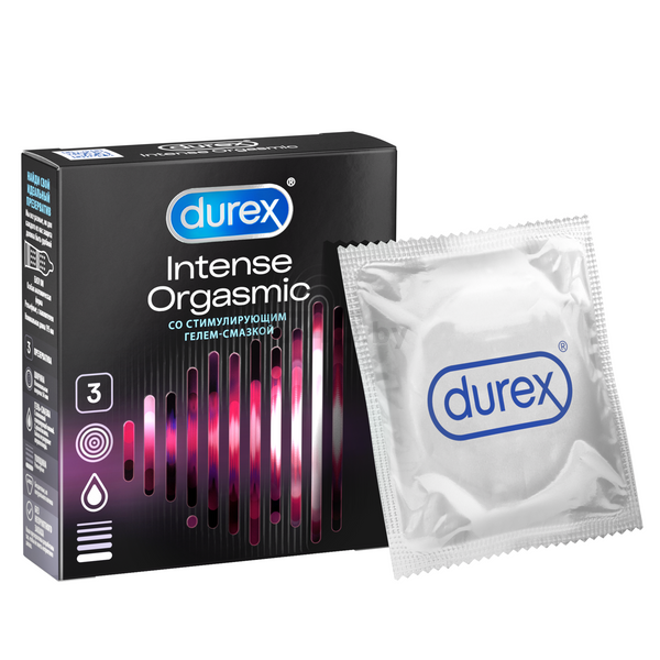 Презервативы DUREX Intense Orgasmic 3 штуки (9250435795)