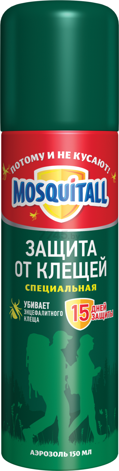 Средство репеллентное от насекомых MOSQUITALL Защита от клещей 150 мл (4600104033520)