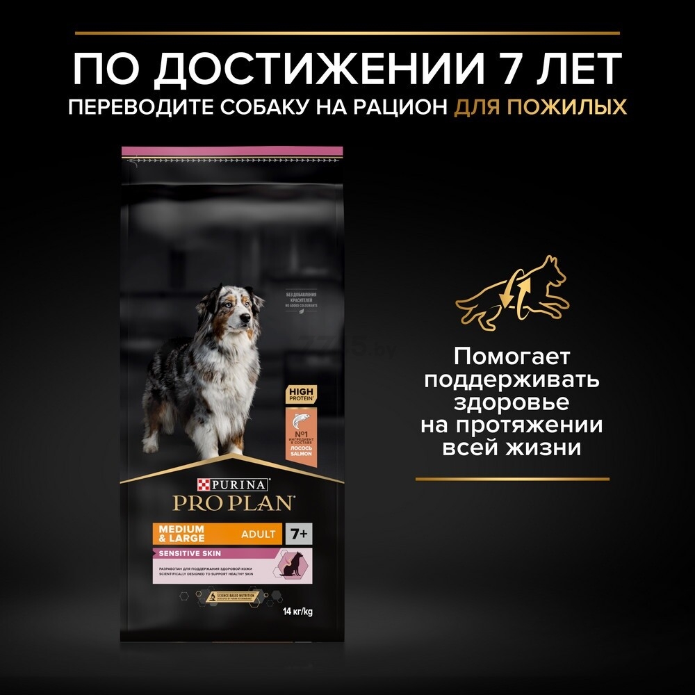 Сухой корм для собак беззерновой PURINA PRO PLAN Grain Free Medium&Large Adult индейка 12 кг (7613036731997) - Фото 15