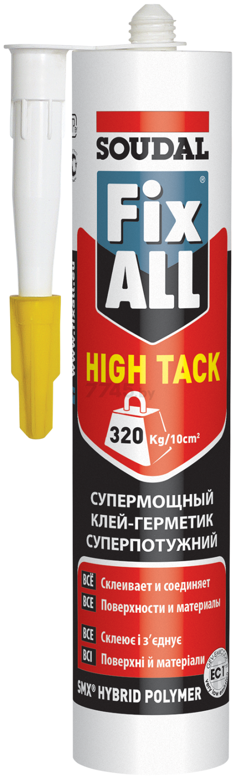 Клей-герметик гибридный SOUDAL Fix All High Tack белый 290 мл (119129)