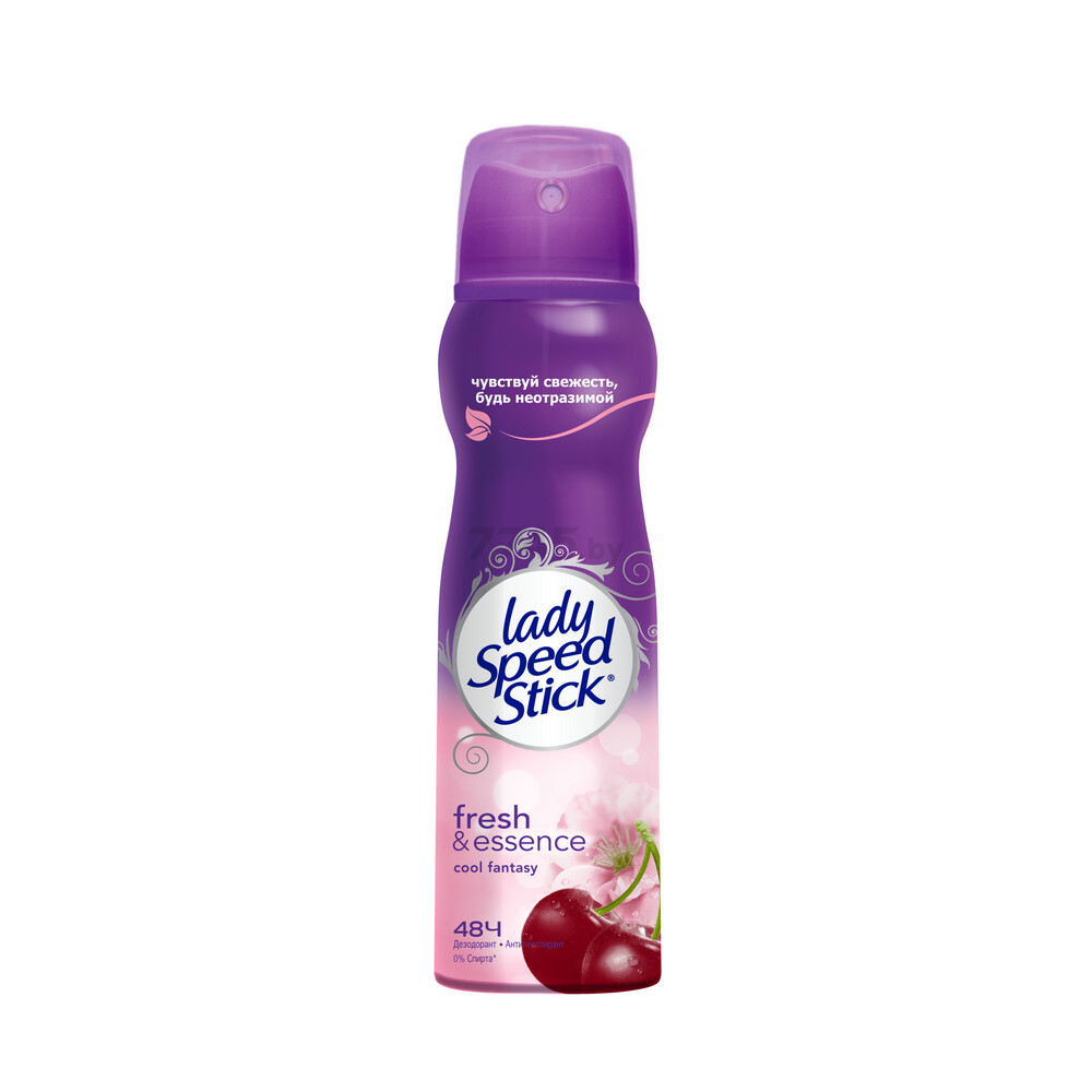 Дезодорант-антиперспирант аэрозольный LADY SPEED STICK Fresh and Essence Cool Fantasy Вишня 150 мл (4606144008009)