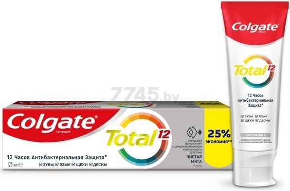 Зубная паста COLGATE Total 12 Чистая мята 125 мл (6920354817076)