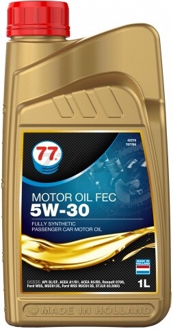 Моторное масло 5W30 синтетическое 77 LUBRICANTS Motor Oil FEC 1 л (700091)