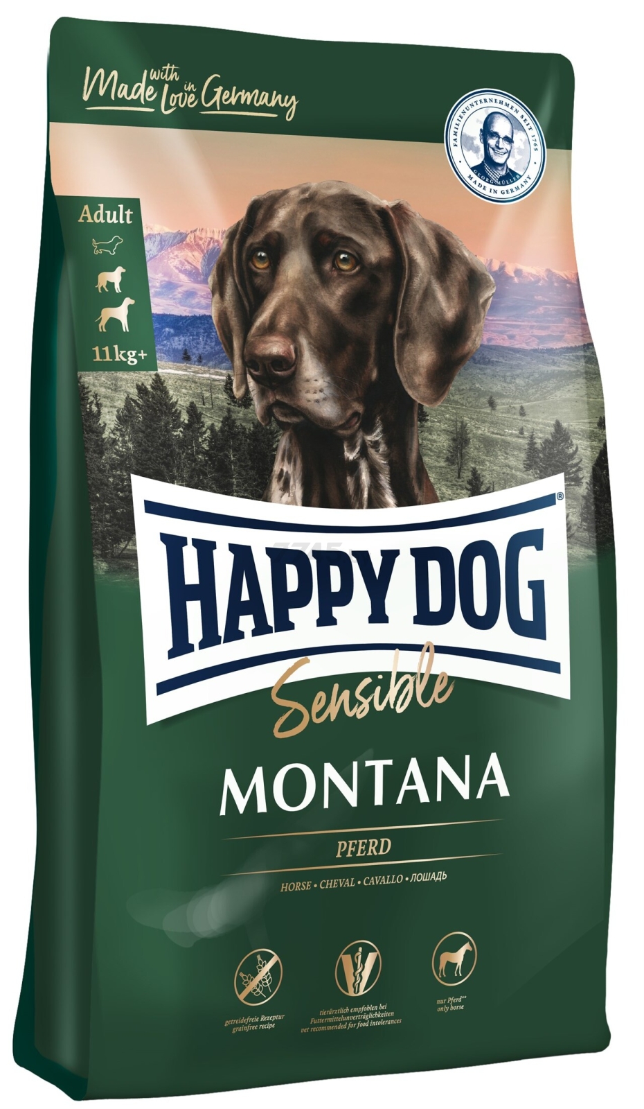 Сухой корм для собак беззерновой HAPPY DOG Montana 10 кг (60485)