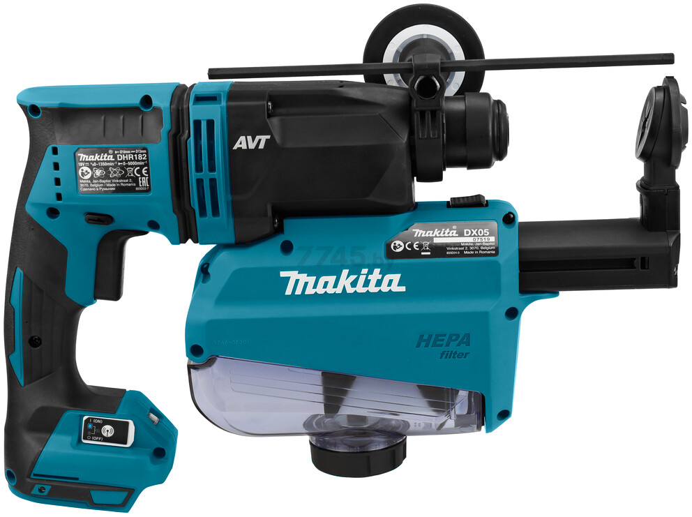 Перфоратор аккумуляторный MAKITA DHR 182Z WJ (DHR182ZWJ) - Фото 6