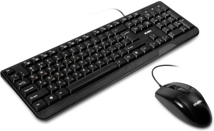 Комплект клавиатура и мышь SVEN KB-S330C Black - Фото 4