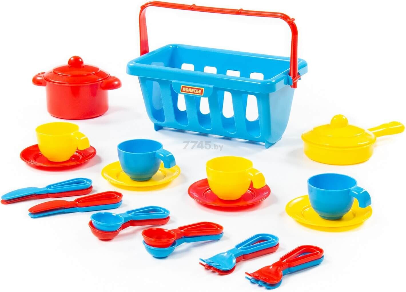 Набор детской посуды ПОЛЕСЬЕ Top Chef с корзинкой №2 на 4 персоны (42651) - Фото 8