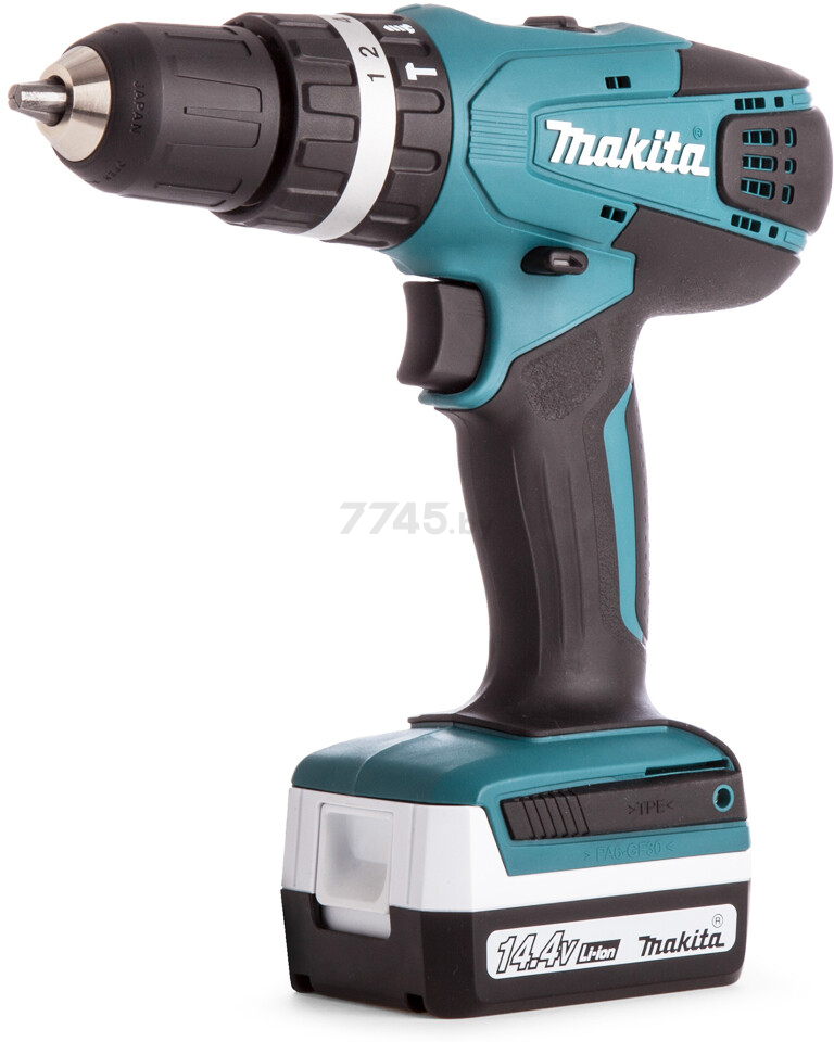 Дрель-шуруповерт аккумуляторная ударная MAKITA HP 347 DWE (HP347DWE) - Фото 2