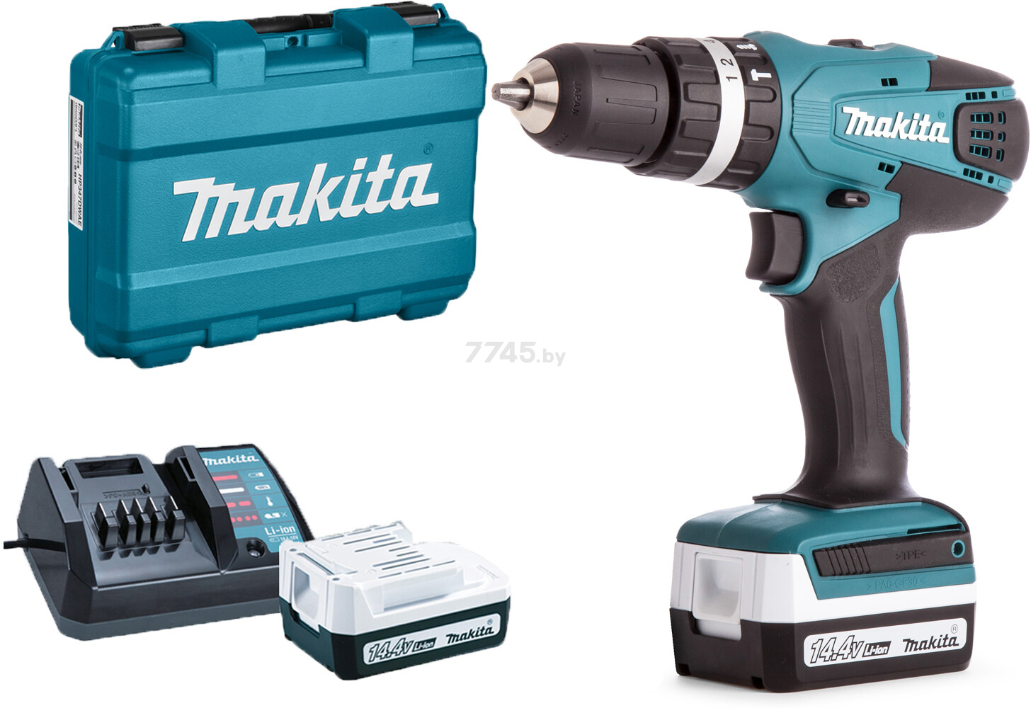 Дрель-шуруповерт аккумуляторная ударная MAKITA HP 347 DWE (HP347DWE)