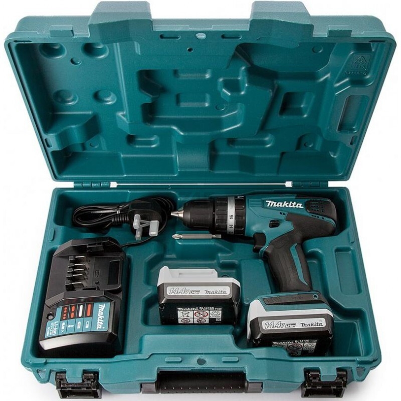 Дрель-шуруповерт аккумуляторная ударная MAKITA HP 347 DWE (HP347DWE) - Фото 7