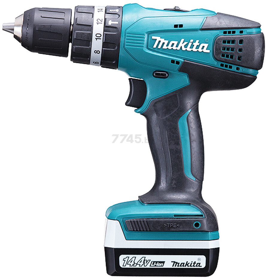 Дрель-шуруповерт аккумуляторная ударная MAKITA HP 347 DWE (HP347DWE) - Фото 3