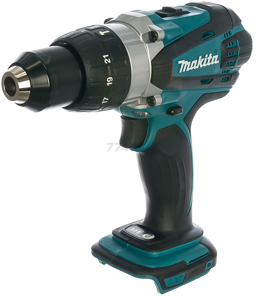 Дрель-шуруповерт аккумуляторная ударная MAKITA DHP 458 Z (DHP458Z) - Фото 2