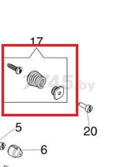 Амортизатор пружинный для бензопилы OLEO-MAC GS650 (50250032R)