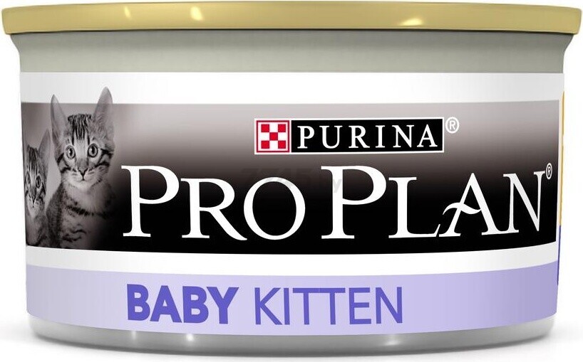 Влажный корм для котят PURINA PRO PLAN Baby Kitten курица консервы 85 г (7613036693462) - Фото 2