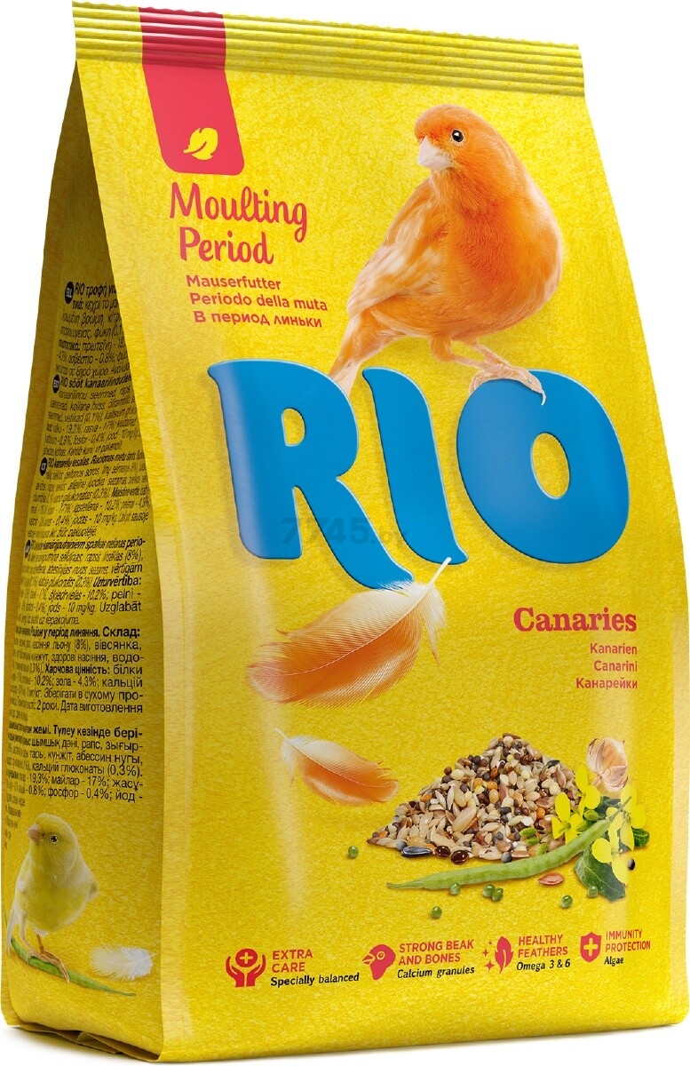 Корм для канареек RIO В период линьки 0,5 кг (4602533781409)
