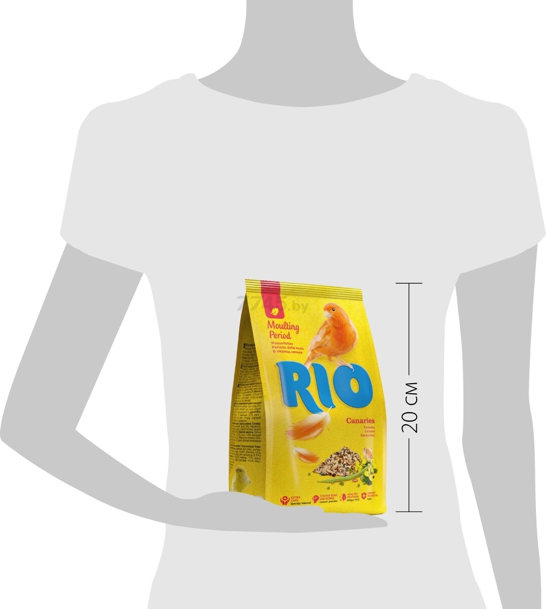 Корм для канареек RIO В период линьки 0,5 кг (4602533781409) - Фото 3