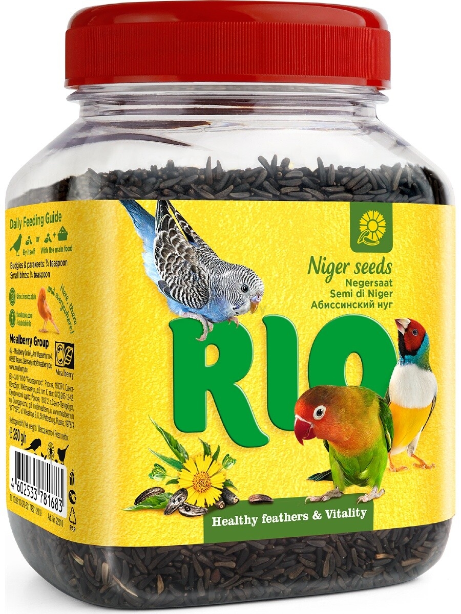 Лакомство для птиц RIO Нуг абиссинский 250 г (4602533781683)