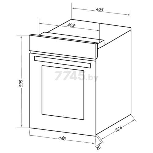 Шкаф духовой электрический MAUNFELD EOEC.516B (УТ000011098) - Фото 4