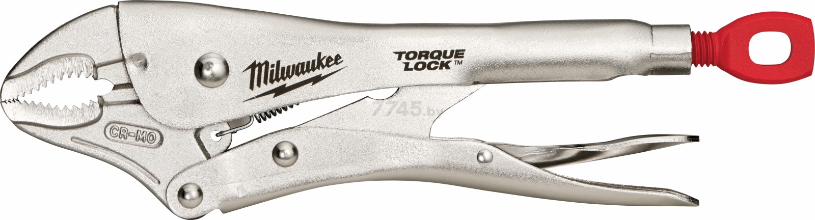 Зажим с фиксатором MILWAUKEE Torque Lock 250 мм изогнутые губки (4932471725)