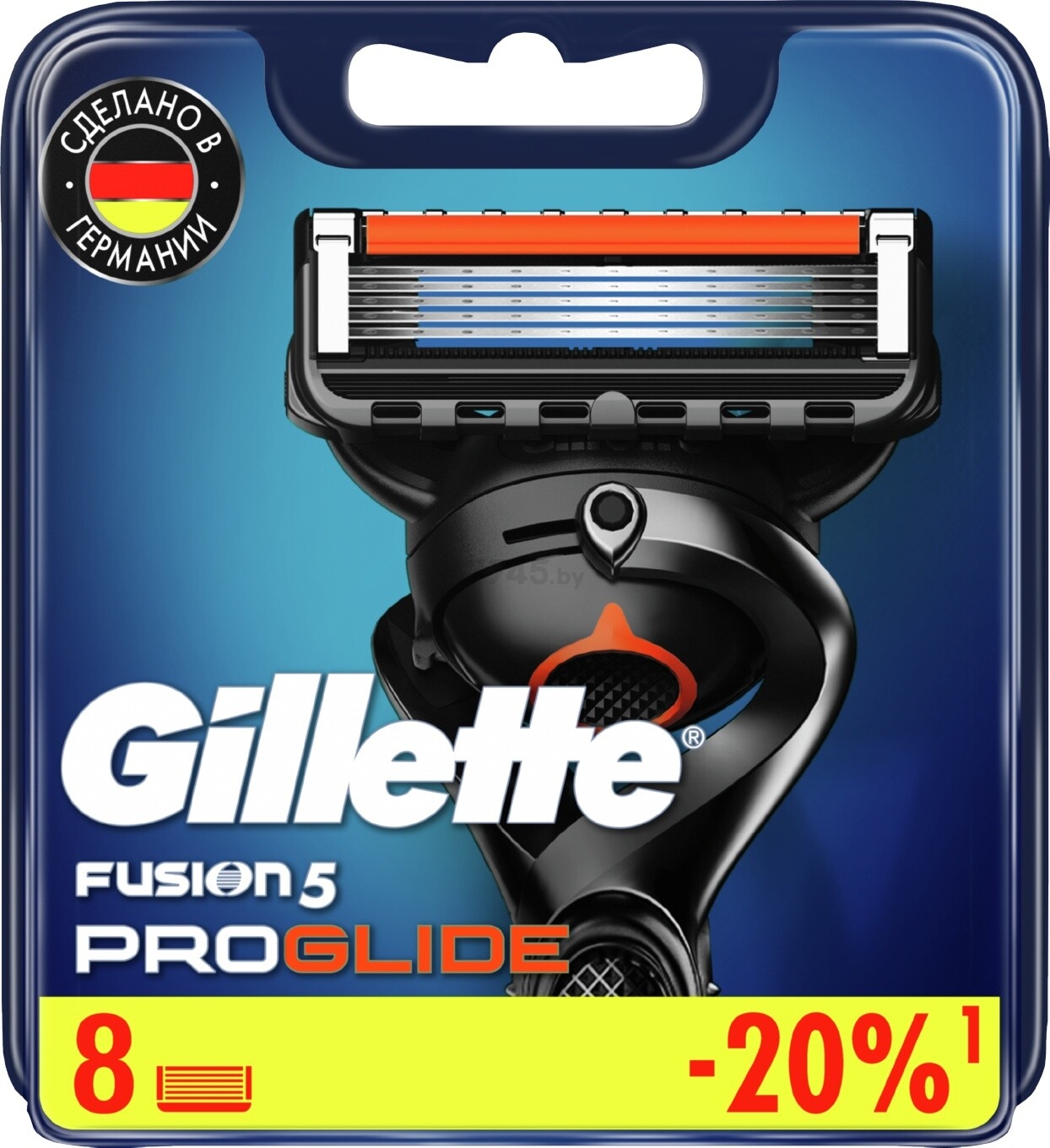 Кассеты сменные GILLETTE Fusion5 ProGlide 8 штук (7702018085545) - Фото 2