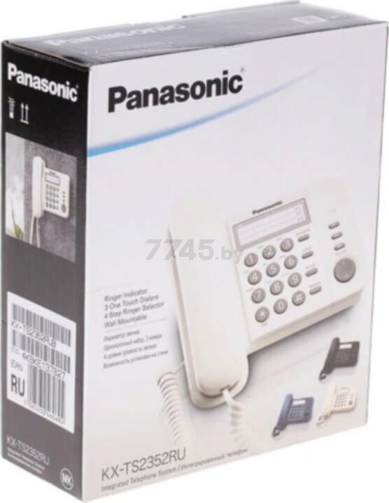 Телефон домашний проводной PANASONIC KX-TS2352RUB - Фото 9