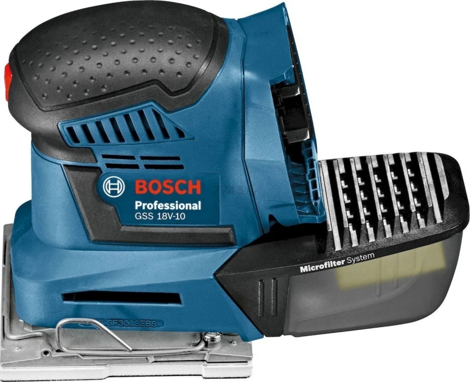 Шлифмашина плоская (виброшлифмашина) BOSCH GSS 18V-10 Professional (06019D0200) - Фото 3