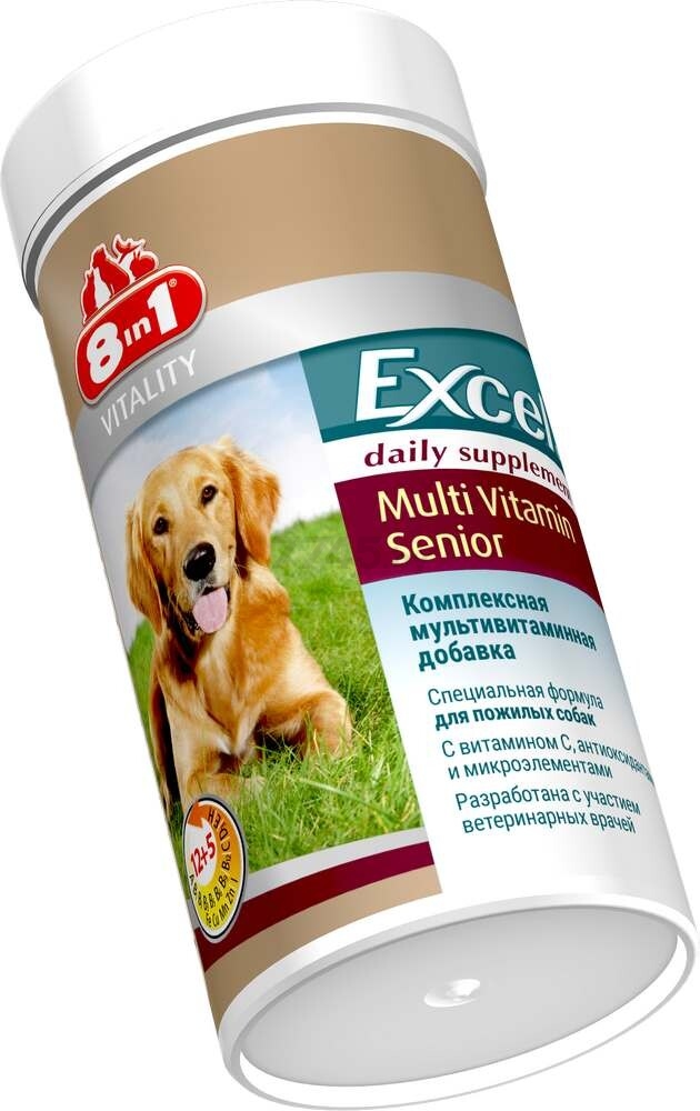Витамины для пожилых собак 8 IN 1 Excel Multi Vitamin Senior 70 штук (4048422108696) - Фото 2