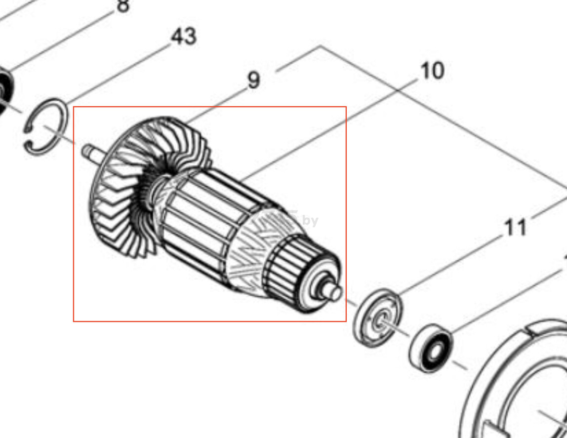 Ротор для болгарки MAKITA M0921 (517894-1)