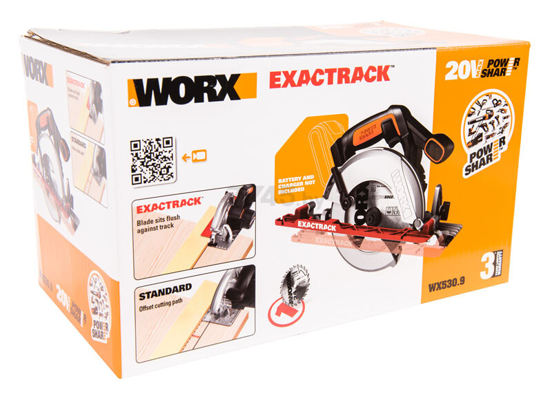 Пила циркулярная аккумуляторная WORX WX530.9 - Фото 12