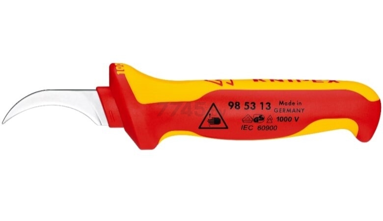Нож для снятия изоляции KNIPEX диэлектрический 190 мм (985313)