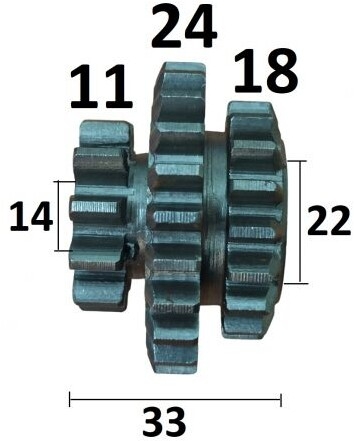 Шестерня вала промежуточного для культиватора ASILAK SL-186L (SL-186L-1013)