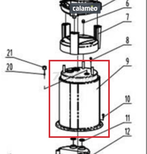 Корпус статора для насоса ECO DI-903 (5016427-09)