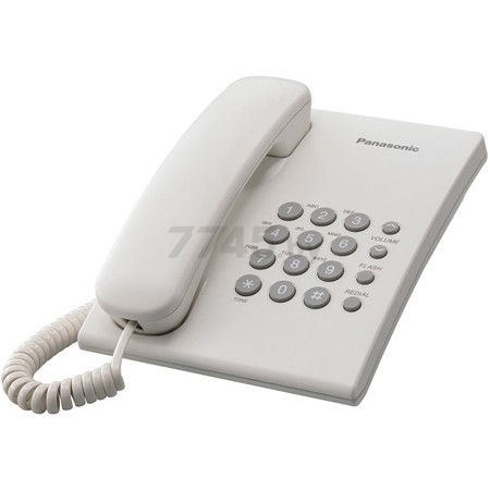 Телефон домашний проводной PANASONIC KX-TS2350UAW