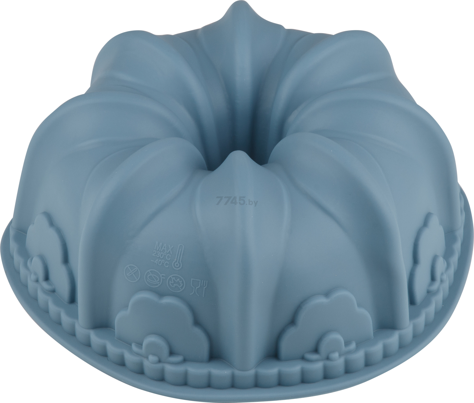 Форма для выпечки силиконовая французский кекс 22х9 см PERFECTO LINEA Bluestone серо-голубой (20-002928)