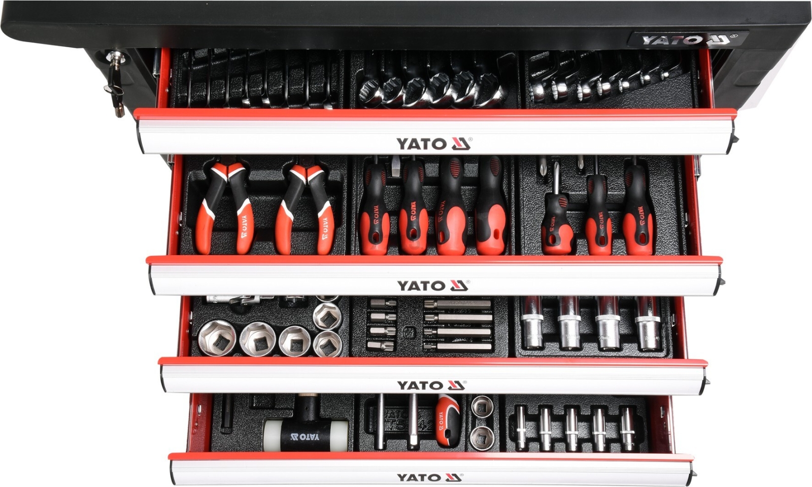 Тележка инструментальная YATO с инструментом 177 предметов (YT-55300) - Фото 4