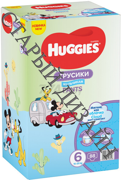 Подгузники-трусики HUGGIES Disney Boy 6 Extra Large 15-25 кг 88 штук (5029053548548) - Фото 3
