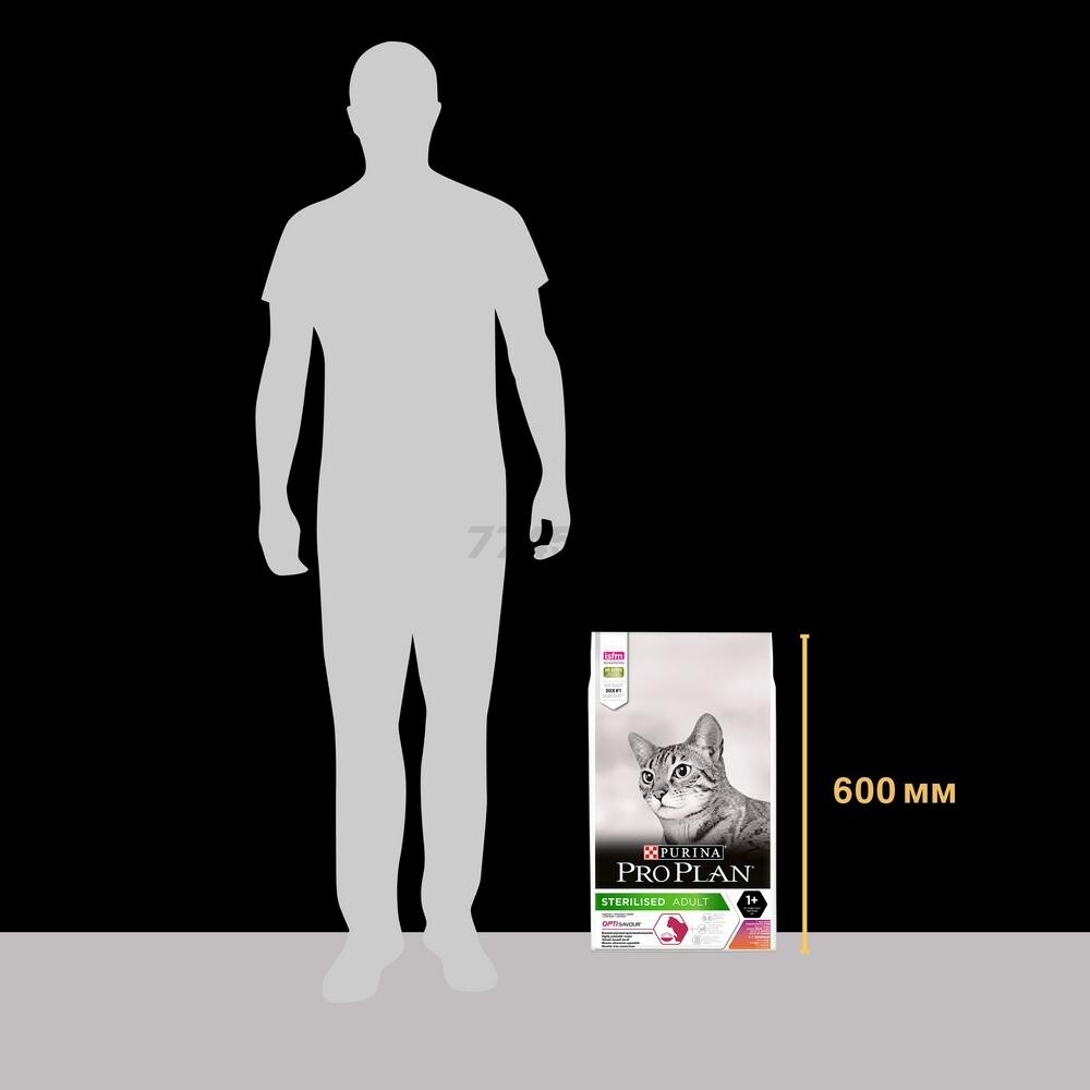 Сухой корм для стерилизованных кошек PURINA PRO PLAN Sterilised Optisavour утка и печень 10 кг (7613036732727) - Фото 6
