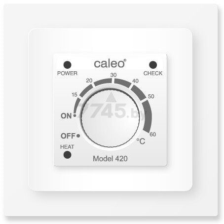 Терморегулятор CALEO 420 c адаптерами белый